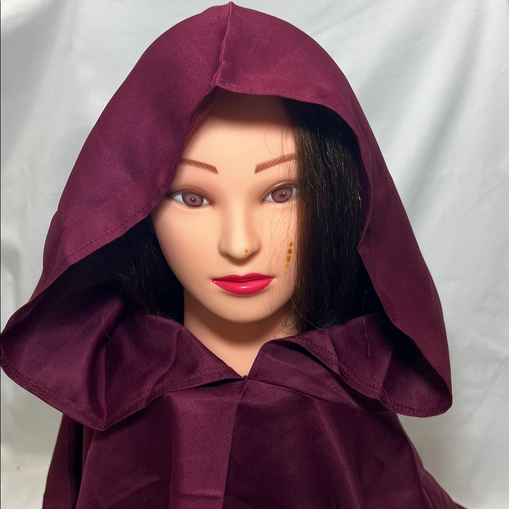 Burgundy Halloween Hood